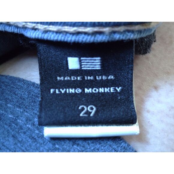 Flying Monkey‎ Platinum Light Wash Ankle Skinny Jeans | Distressed | Size 29 - Picture 5 of 7